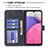 Leather Case Stands Flip Cover Holder B08F for Samsung Galaxy A33 5G