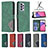 Leather Case Stands Flip Cover Holder B08F for Samsung Galaxy A33 5G