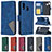 Leather Case Stands Flip Cover Holder B08F for Samsung Galaxy A40