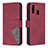 Leather Case Stands Flip Cover Holder B08F for Samsung Galaxy A40 Red