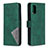 Leather Case Stands Flip Cover Holder B08F for Samsung Galaxy A41 Green