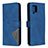 Leather Case Stands Flip Cover Holder B08F for Samsung Galaxy A42 5G Blue