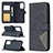 Leather Case Stands Flip Cover Holder B08F for Samsung Galaxy A52 4G