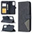 Leather Case Stands Flip Cover Holder B08F for Samsung Galaxy A52 5G