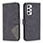 Leather Case Stands Flip Cover Holder B08F for Samsung Galaxy A53 5G Black