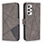 Leather Case Stands Flip Cover Holder B08F for Samsung Galaxy A53 5G Gray