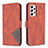 Leather Case Stands Flip Cover Holder B08F for Samsung Galaxy A53 5G Orange