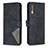 Leather Case Stands Flip Cover Holder B08F for Samsung Galaxy A70S Black