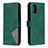 Leather Case Stands Flip Cover Holder B08F for Samsung Galaxy A71 5G Green