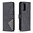 Leather Case Stands Flip Cover Holder B08F for Samsung Galaxy A72 4G Black