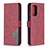 Leather Case Stands Flip Cover Holder B08F for Samsung Galaxy A72 4G Red
