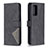 Leather Case Stands Flip Cover Holder B08F for Samsung Galaxy A72 5G Black