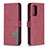 Leather Case Stands Flip Cover Holder B08F for Samsung Galaxy A72 5G Red