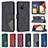 Leather Case Stands Flip Cover Holder B08F for Samsung Galaxy M02s