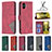 Leather Case Stands Flip Cover Holder B08F for Samsung Galaxy M04