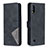 Leather Case Stands Flip Cover Holder B08F for Samsung Galaxy M10 Black