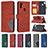 Leather Case Stands Flip Cover Holder B08F for Samsung Galaxy M11