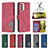 Leather Case Stands Flip Cover Holder B08F for Samsung Galaxy M23 5G