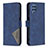 Leather Case Stands Flip Cover Holder B08F for Samsung Galaxy M32 4G Blue