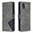 Leather Case Stands Flip Cover Holder B08F for Samsung Galaxy M40S Gray