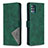 Leather Case Stands Flip Cover Holder B08F for Samsung Galaxy M40S Green