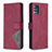 Leather Case Stands Flip Cover Holder B08F for Samsung Galaxy M40S Red