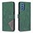 Leather Case Stands Flip Cover Holder B08F for Samsung Galaxy M52 5G Green