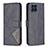 Leather Case Stands Flip Cover Holder B08F for Samsung Galaxy M53 5G Black