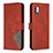 Leather Case Stands Flip Cover Holder B08F for Samsung Galaxy Note 10 Plus 5G Orange