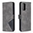 Leather Case Stands Flip Cover Holder B08F for Samsung Galaxy Note 20 5G Gray