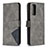 Leather Case Stands Flip Cover Holder B08F for Samsung Galaxy S20 FE (2022) 5G Gray