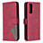 Leather Case Stands Flip Cover Holder B08F for Samsung Galaxy S20 FE (2022) 5G Red