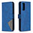 Leather Case Stands Flip Cover Holder B08F for Samsung Galaxy S20 FE 4G Blue