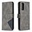 Leather Case Stands Flip Cover Holder B08F for Samsung Galaxy S20 FE 4G Gray