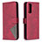 Leather Case Stands Flip Cover Holder B08F for Samsung Galaxy S20 FE 5G Red