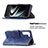 Leather Case Stands Flip Cover Holder B08F for Samsung Galaxy S21 FE 5G