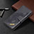 Leather Case Stands Flip Cover Holder B08F for Samsung Galaxy S21 FE 5G Black