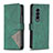 Leather Case Stands Flip Cover Holder B08F for Samsung Galaxy Z Fold4 5G Green