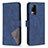 Leather Case Stands Flip Cover Holder B08F for Vivo V21e 4G Blue