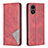 Leather Case Stands Flip Cover Holder B08F for Vivo Y02S Red