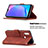 Leather Case Stands Flip Cover Holder B08F for Vivo Y11