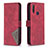 Leather Case Stands Flip Cover Holder B08F for Vivo Y11 Red