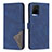 Leather Case Stands Flip Cover Holder B08F for Vivo Y21a Blue