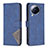 Leather Case Stands Flip Cover Holder B08F for Xiaomi Civi 3 5G Blue