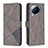 Leather Case Stands Flip Cover Holder B08F for Xiaomi Civi 3 5G Gray