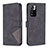 Leather Case Stands Flip Cover Holder B08F for Xiaomi Mi 11i 5G (2022) Black