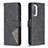 Leather Case Stands Flip Cover Holder B08F for Xiaomi Mi 11i 5G Black