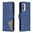 Leather Case Stands Flip Cover Holder B08F for Xiaomi Mi 11i 5G Blue