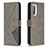 Leather Case Stands Flip Cover Holder B08F for Xiaomi Mi 11i 5G Gray