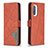 Leather Case Stands Flip Cover Holder B08F for Xiaomi Mi 11i 5G Orange